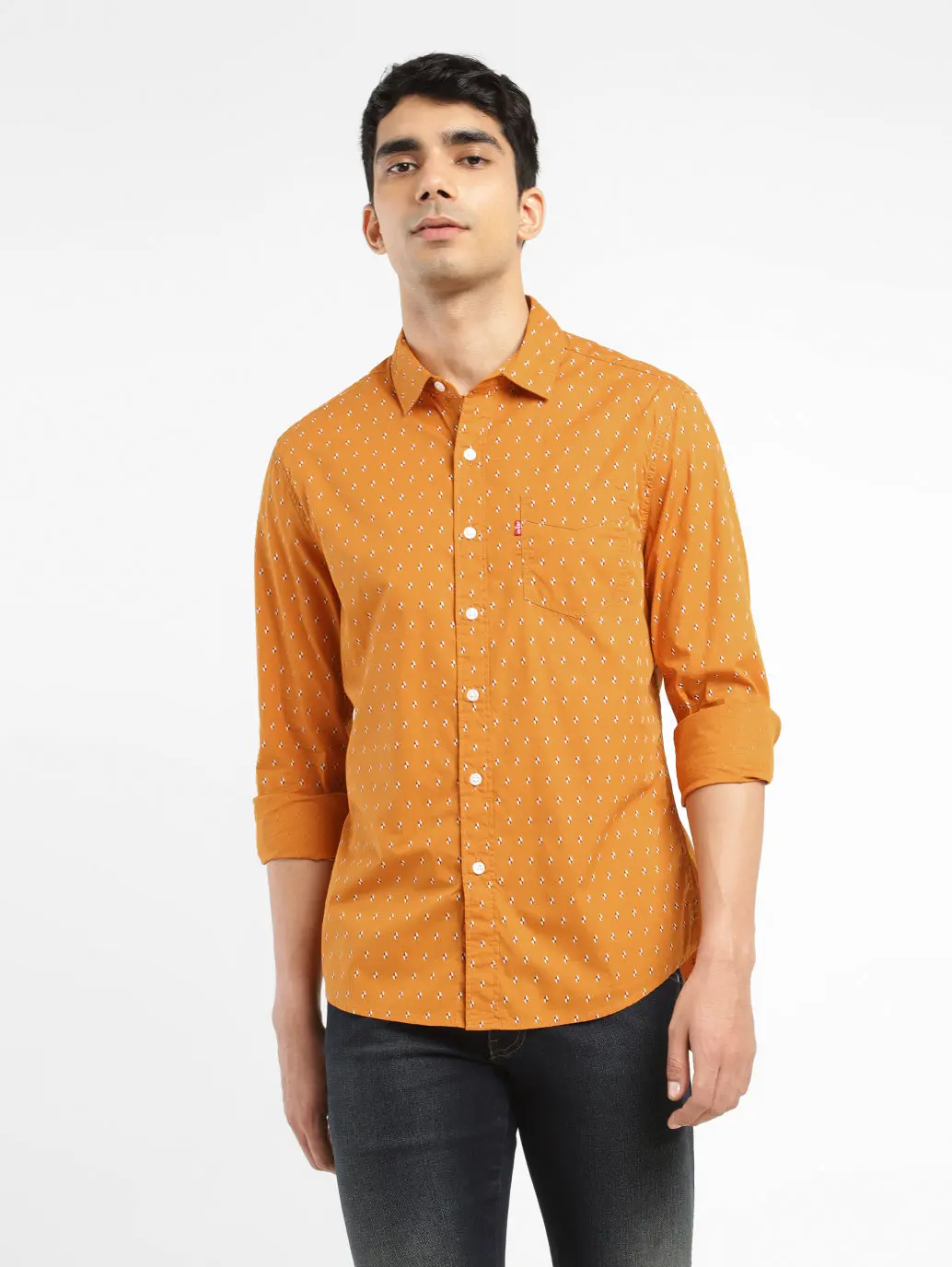 Men's Printed Slim Fit Shirt 1
