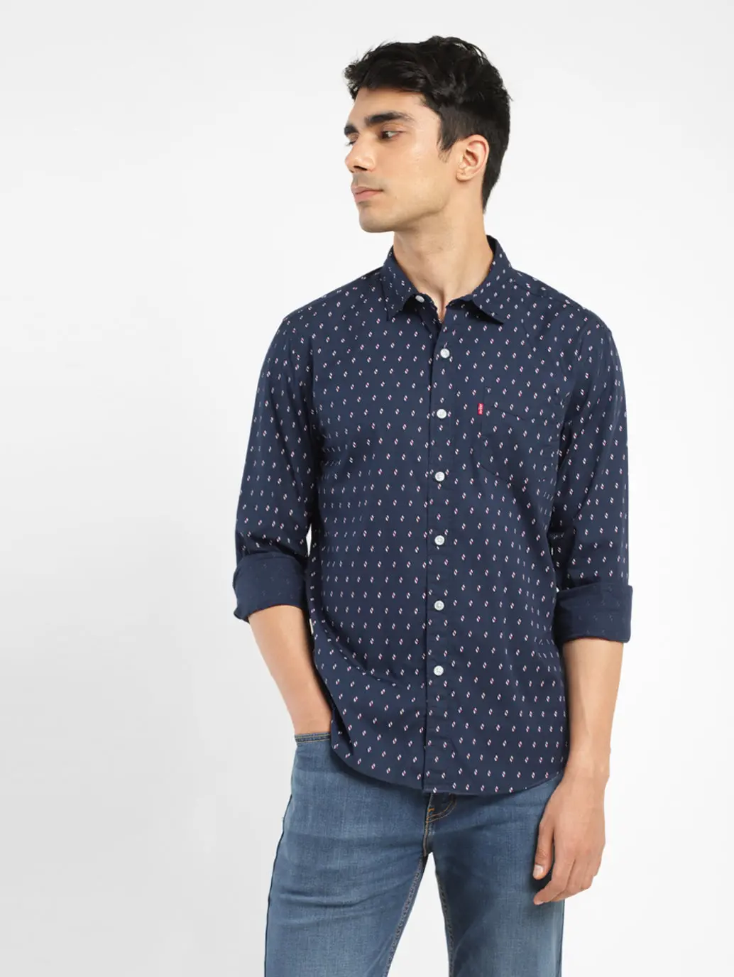 Men's Printed Slim Fit Shirt 1
