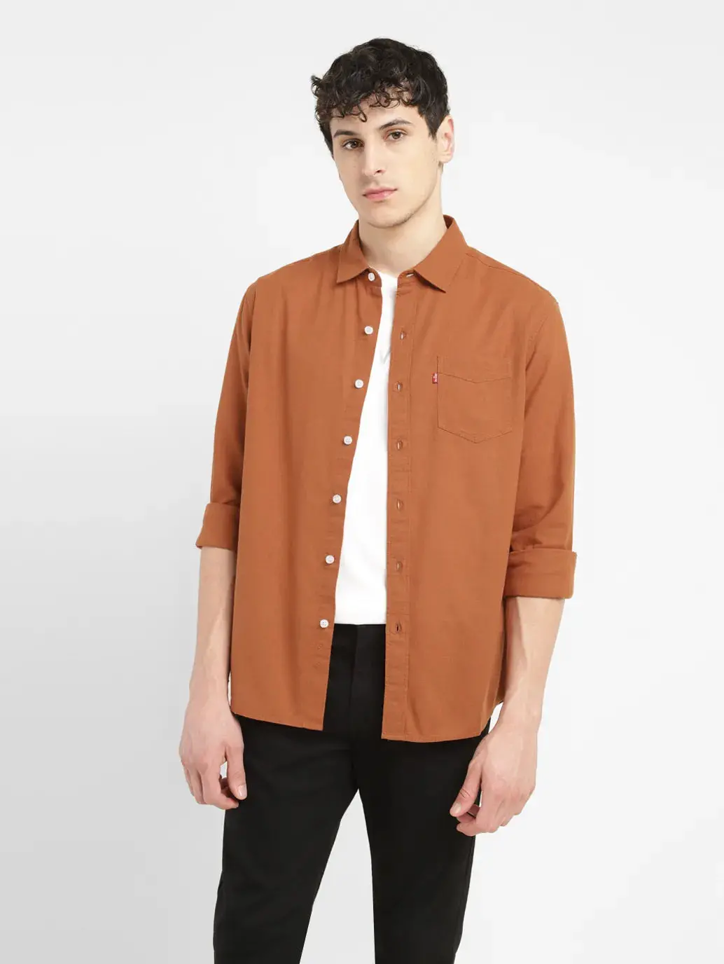 Men's Solid Slim Fit Shirt 1