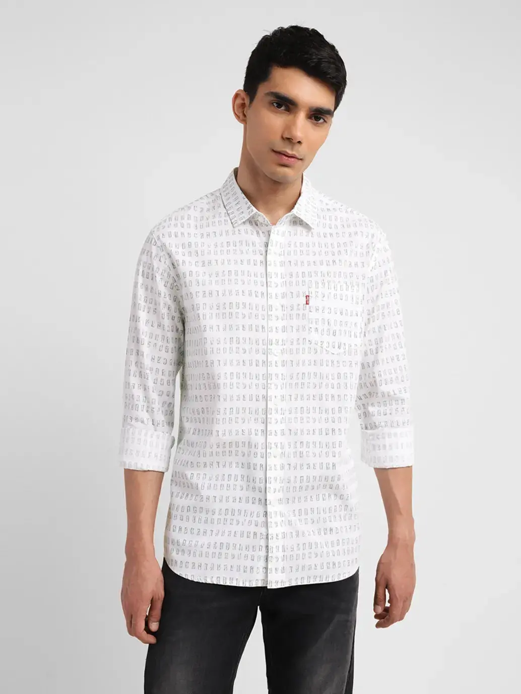Men's Print Slim Fit Shirt 1