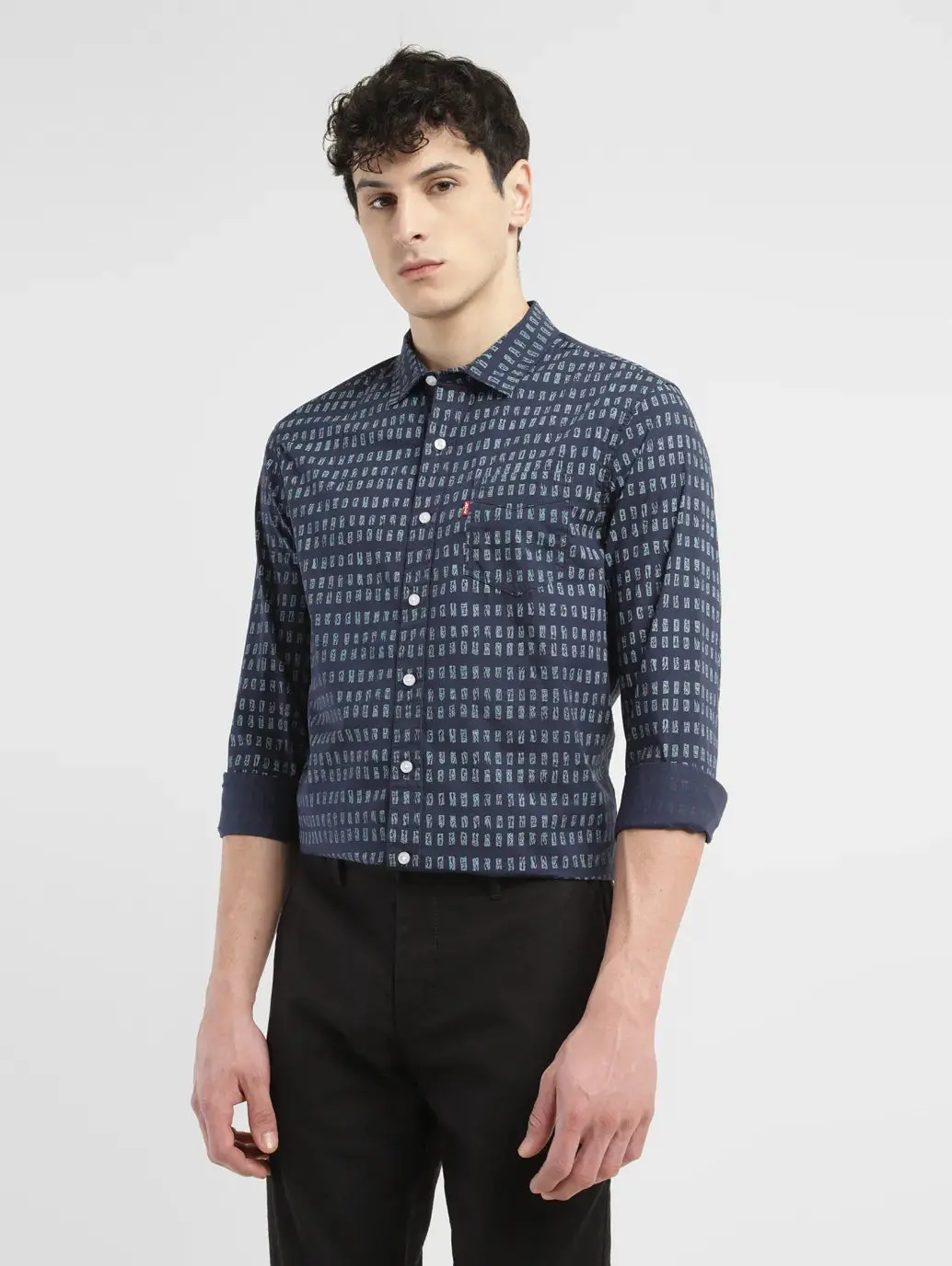 Men's Print Slim Fit Shirt 1