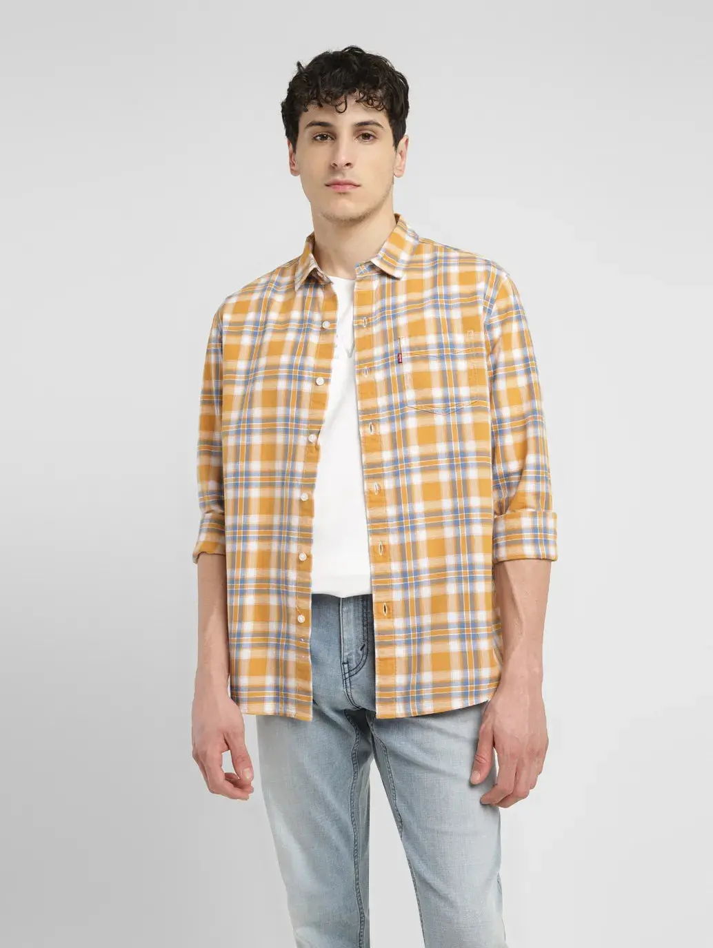 Men's Checkered Slim Fit Shirt 1