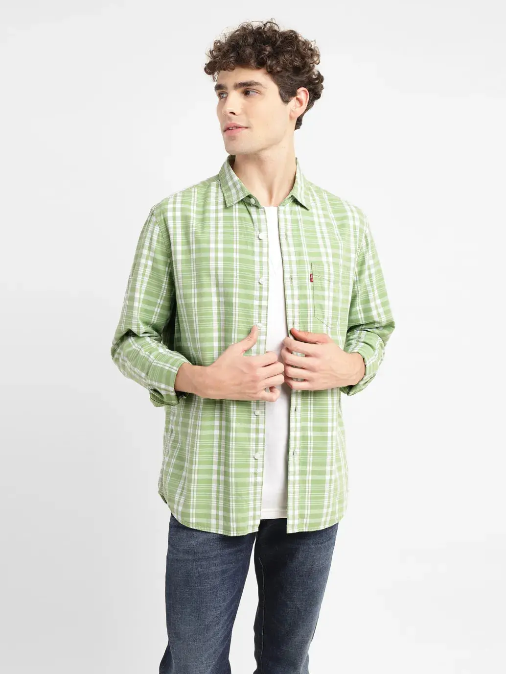 Men's Checkered Slim Fit Shirt 1