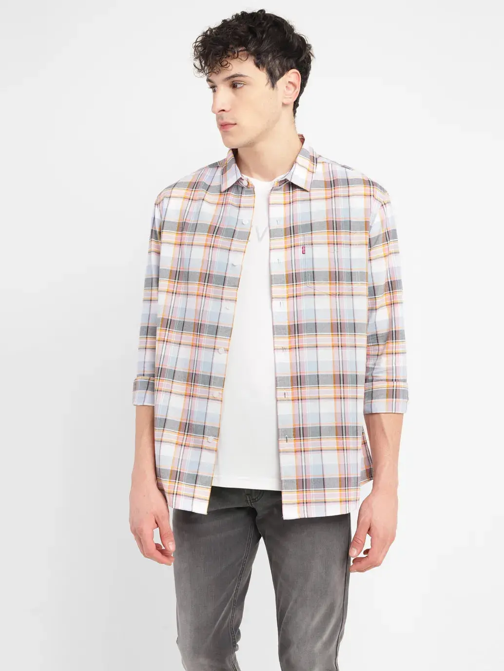 Men's Checkered Slim Fit Shirt 1