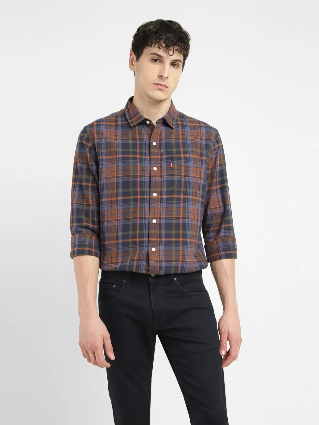 Men's Checkered Slim Fit Shirt 1