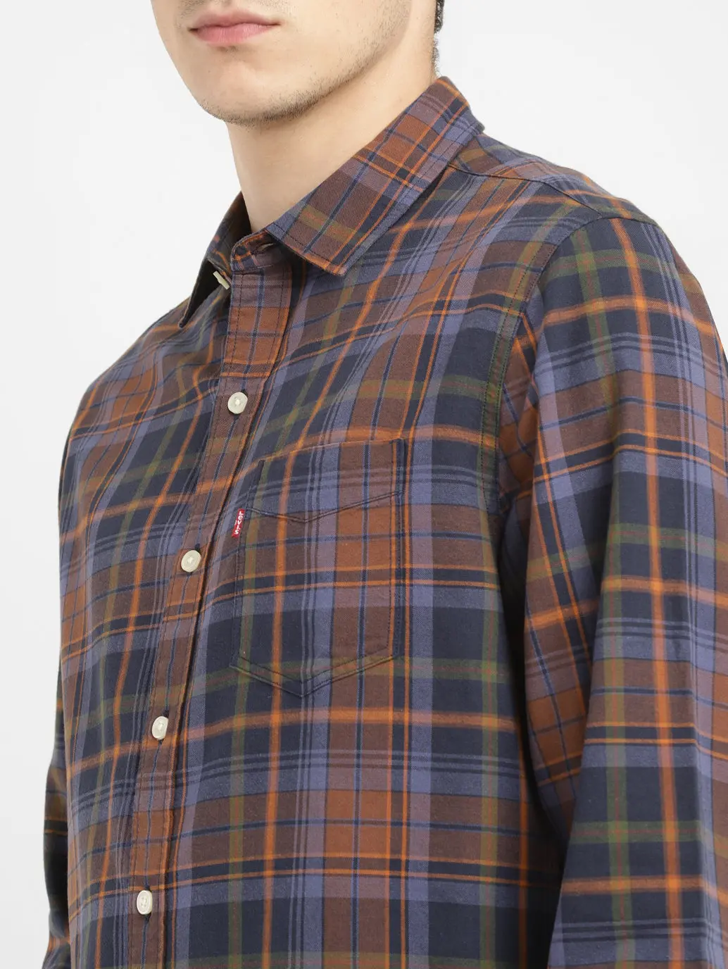Men's Checkered Slim Fit Shirt 4