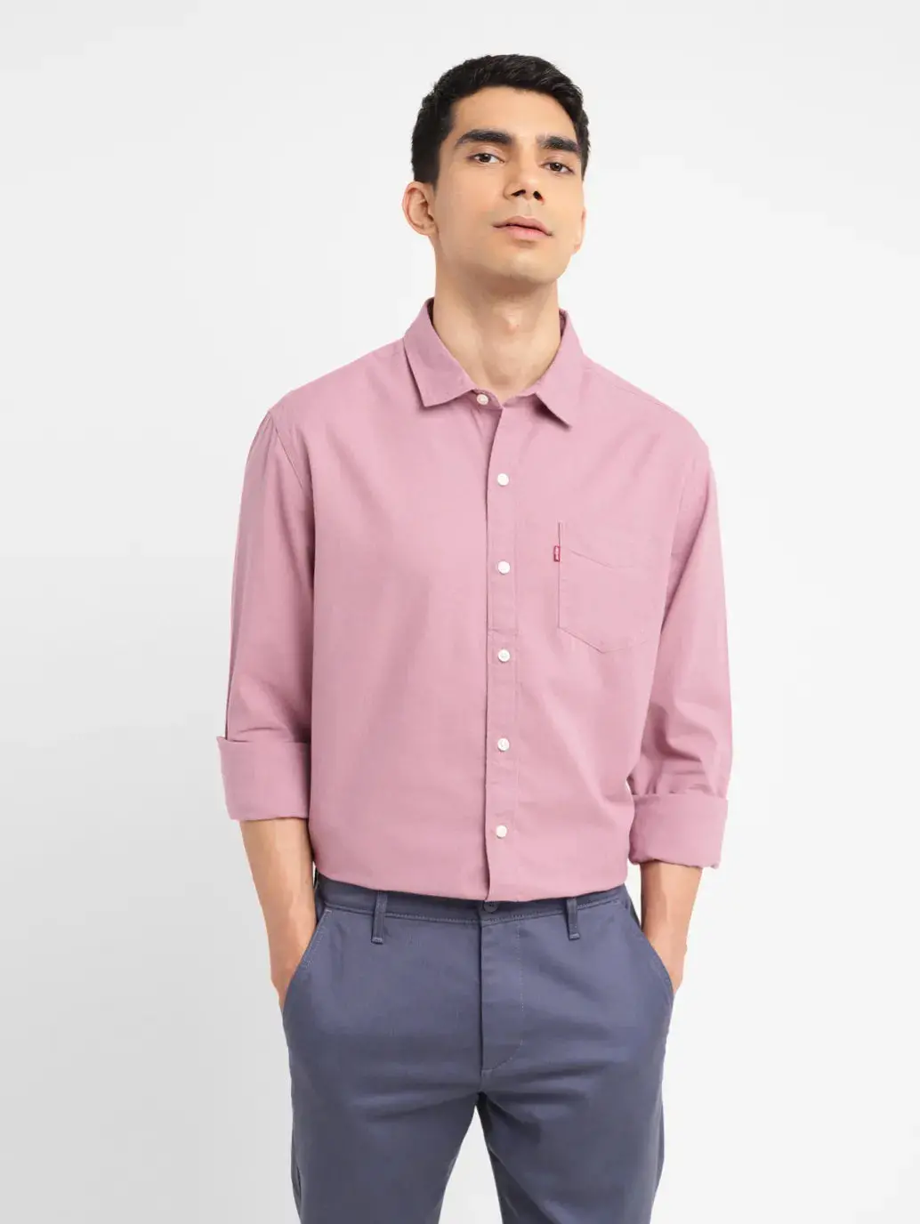 Men's Solid Slim Fit Shirt 1