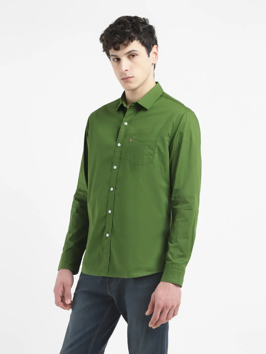 Men's Solid Slim Fit Shirt 4