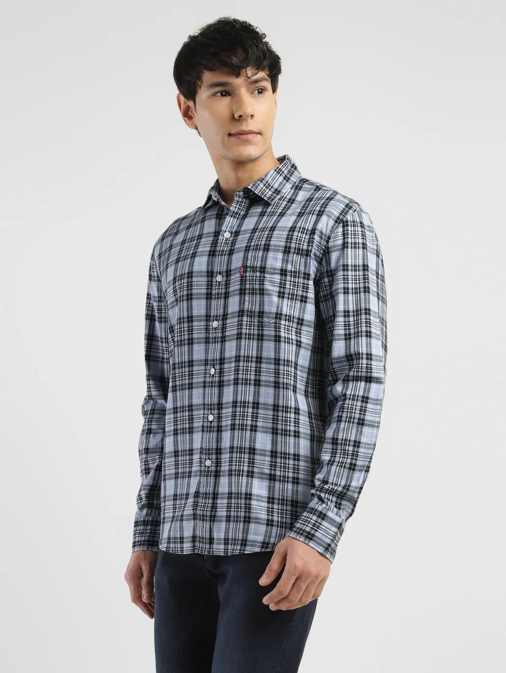 Men's Checkered Slim Fit Shirt 4