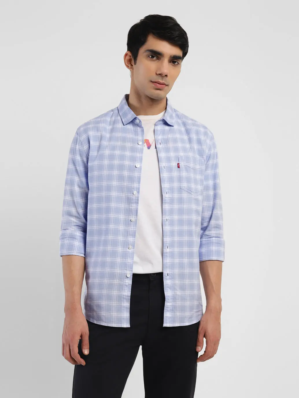 Men's Checkered Slim Fit Shirt 1