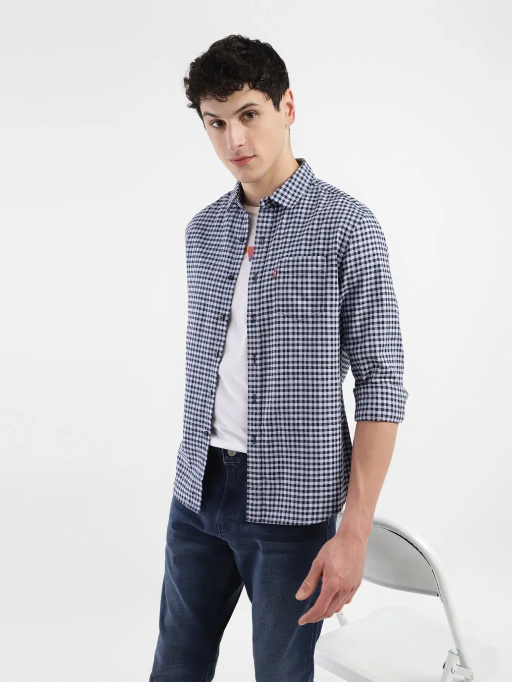 Men's Checkered Slim Fit Shirt 2