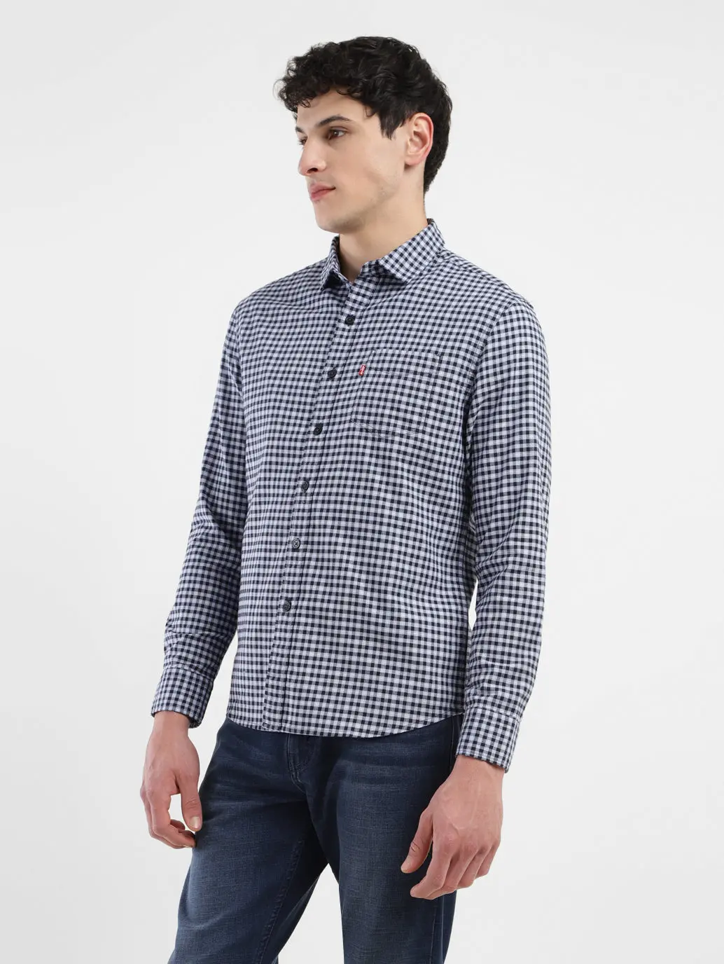 Men's Checkered Slim Fit Shirt 4
