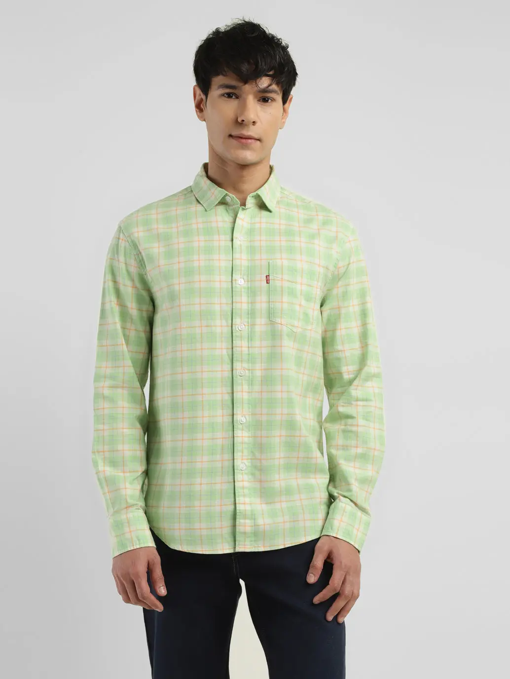 Men's Checkered Slim Fit Shirt 1