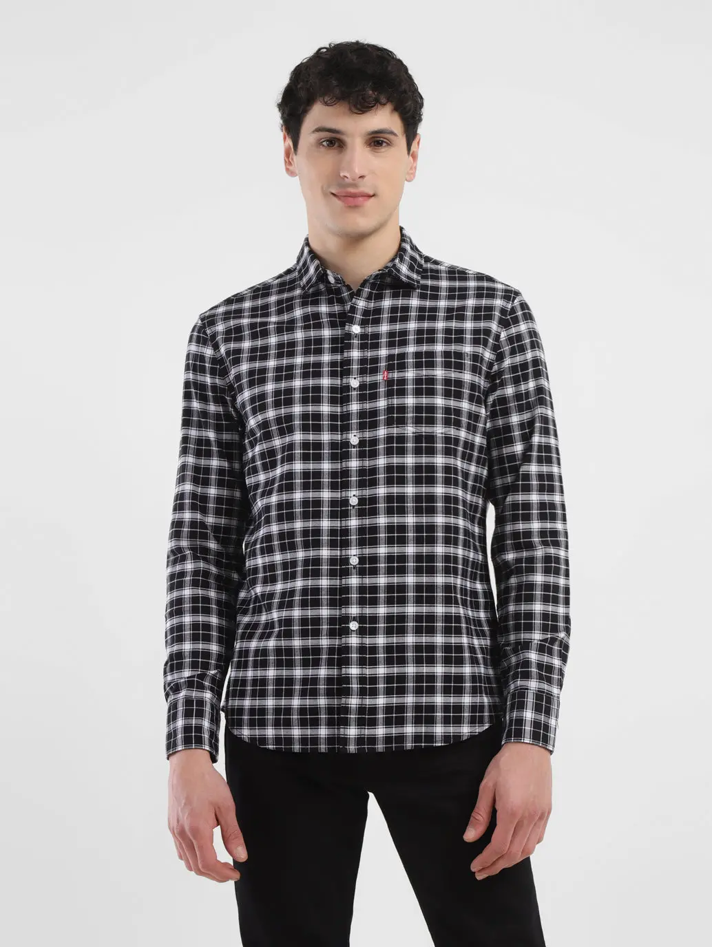 Men's Checkered Slim Fit Shirt 1