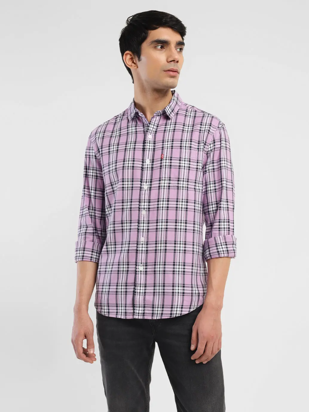 Men's Checkered Slim Fit Shirt 1