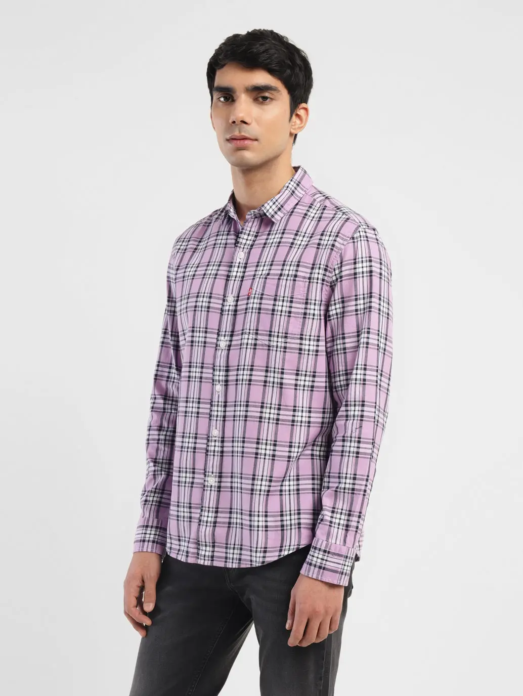Men's Checkered Slim Fit Shirt 4