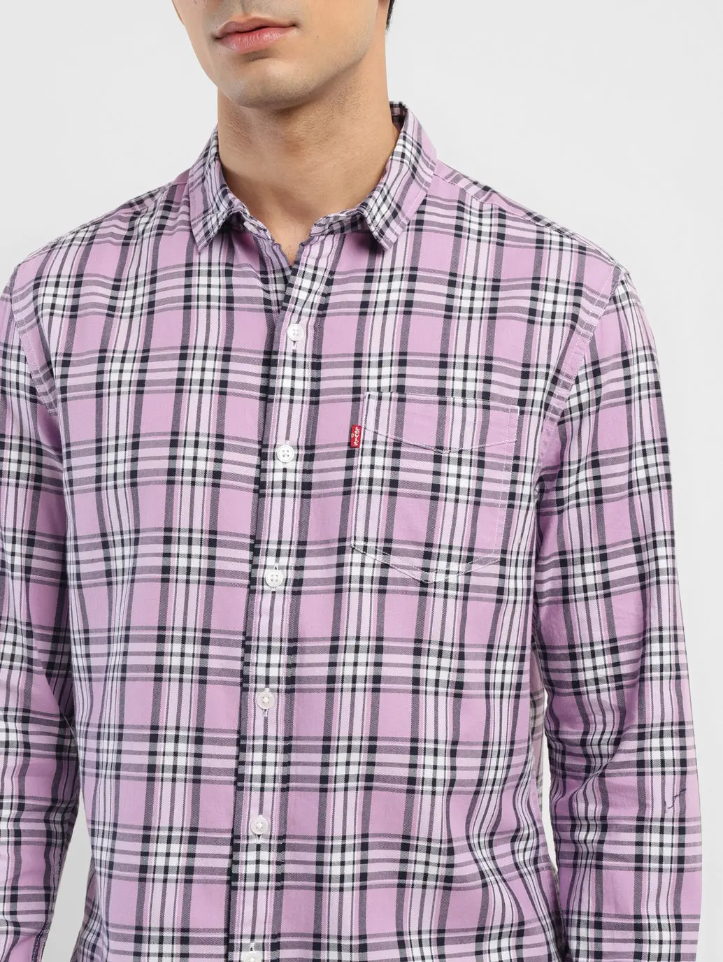 Men's Checkered Slim Fit Shirt 5