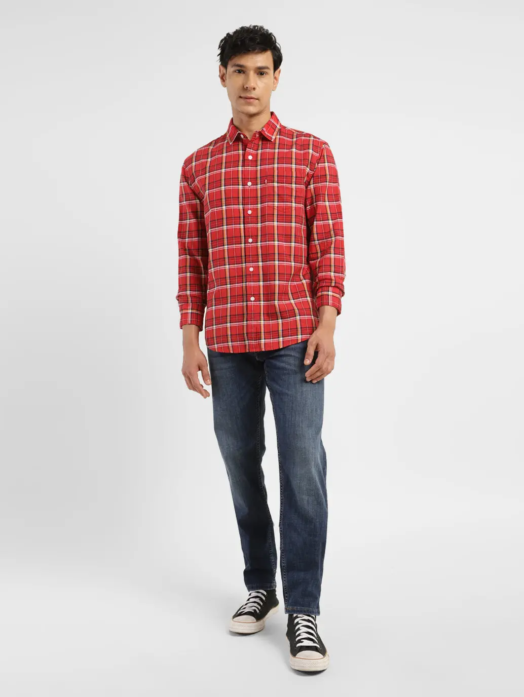 Men's Checkered Slim Fit Shirt 5