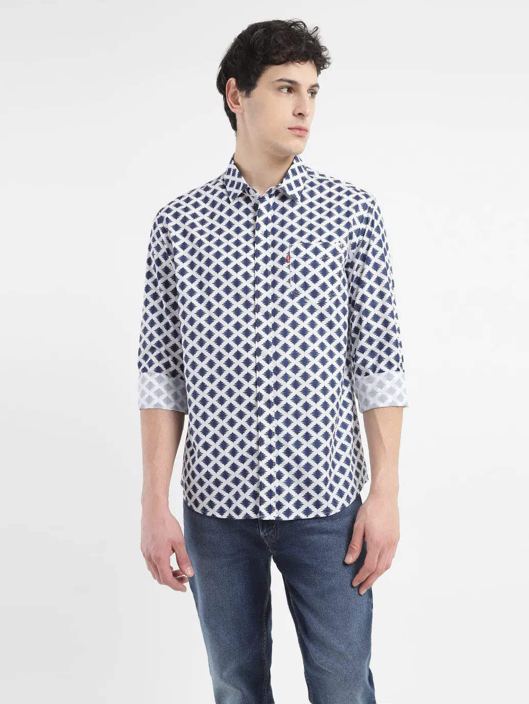 Men's All Over Printed Slim Fit Shirt 1