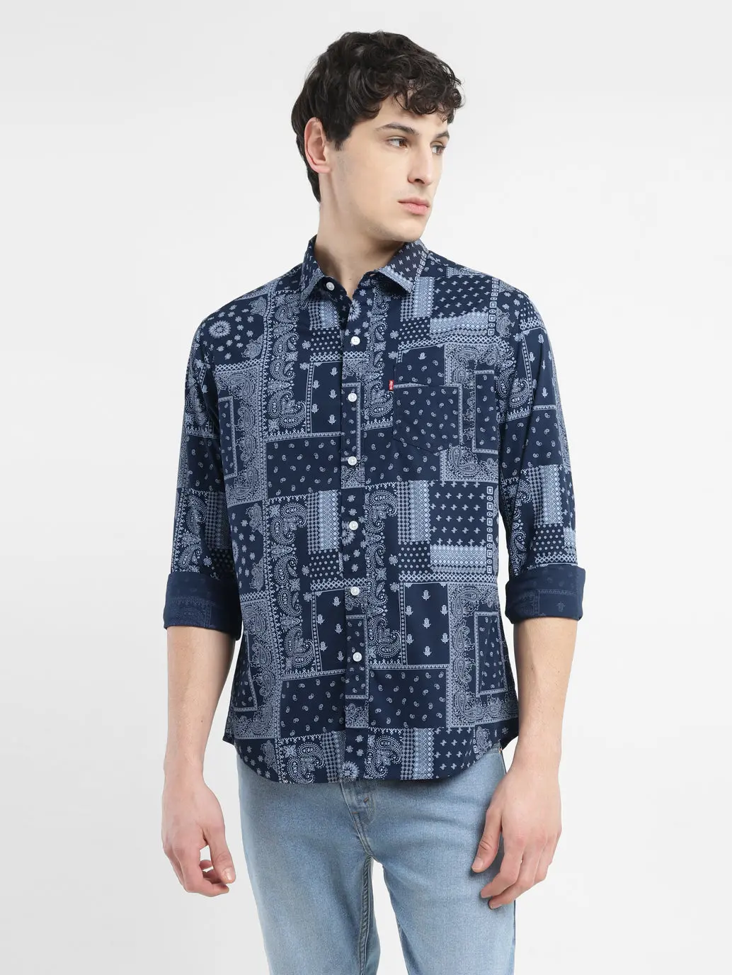 Men's All Over Printed Slim Fit Shirt 1