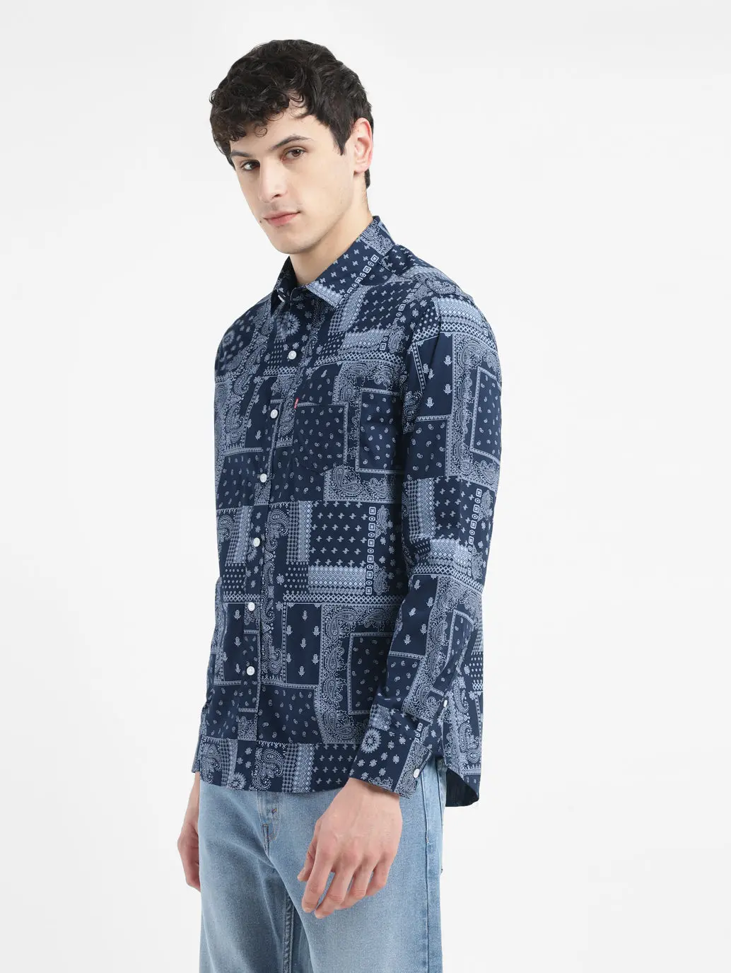 Men's All Over Printed Slim Fit Shirt 4