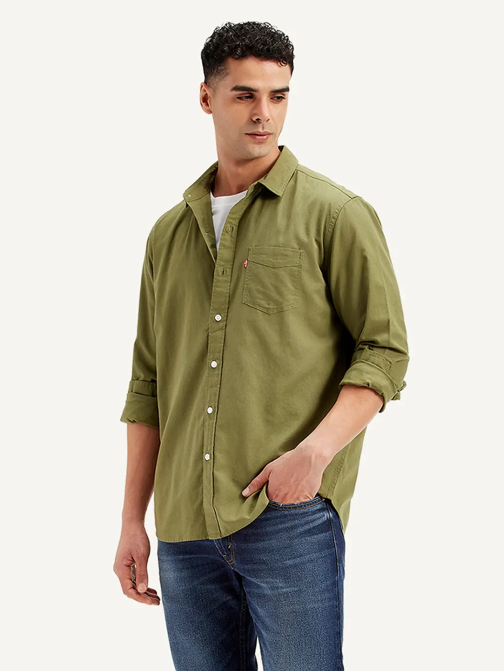 Men's Solid Slim Fit Shirt 1