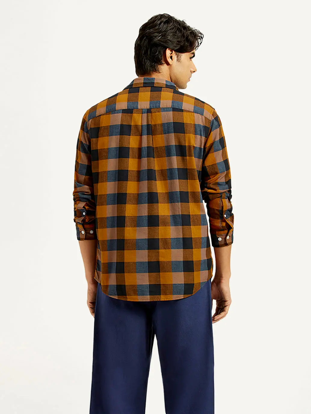 Men's Checkered Multi Color Slim Fit Shirt 2