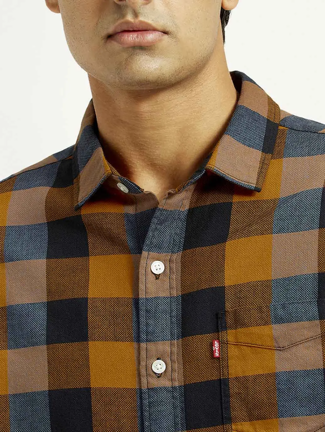 Men's Checkered Multi Color Slim Fit Shirt 3