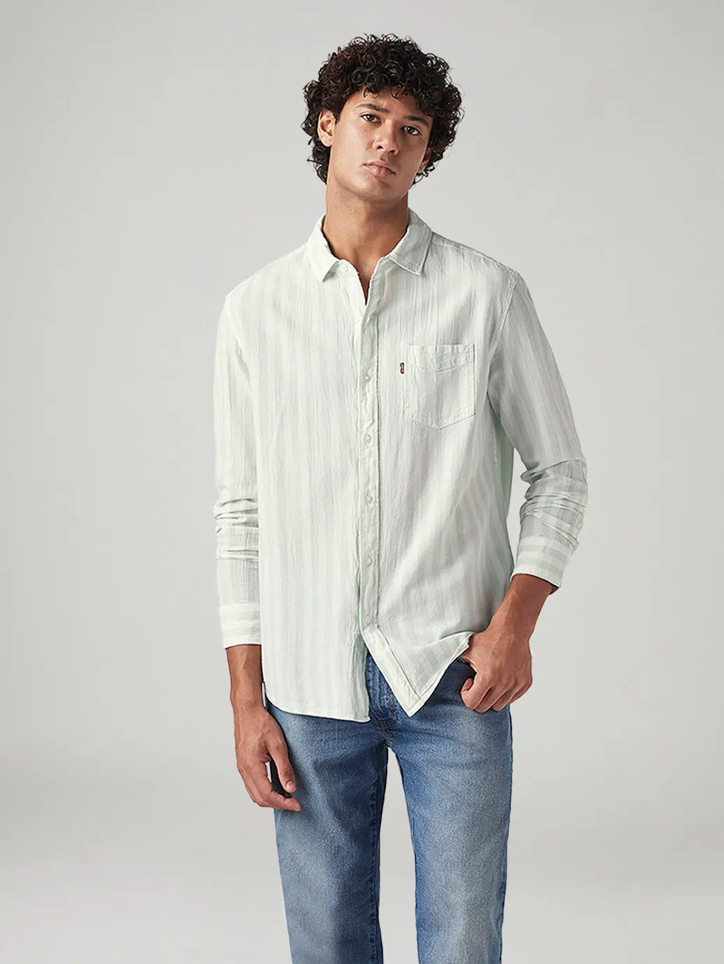 Men's Striped Slim Fit Shirt 1
