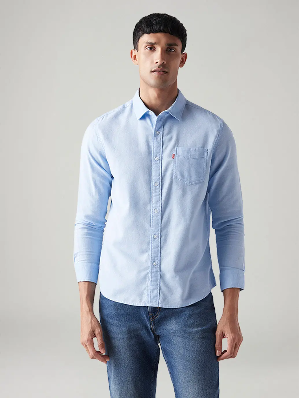 Men's Solid Slim Fit Oxford Shirt 2