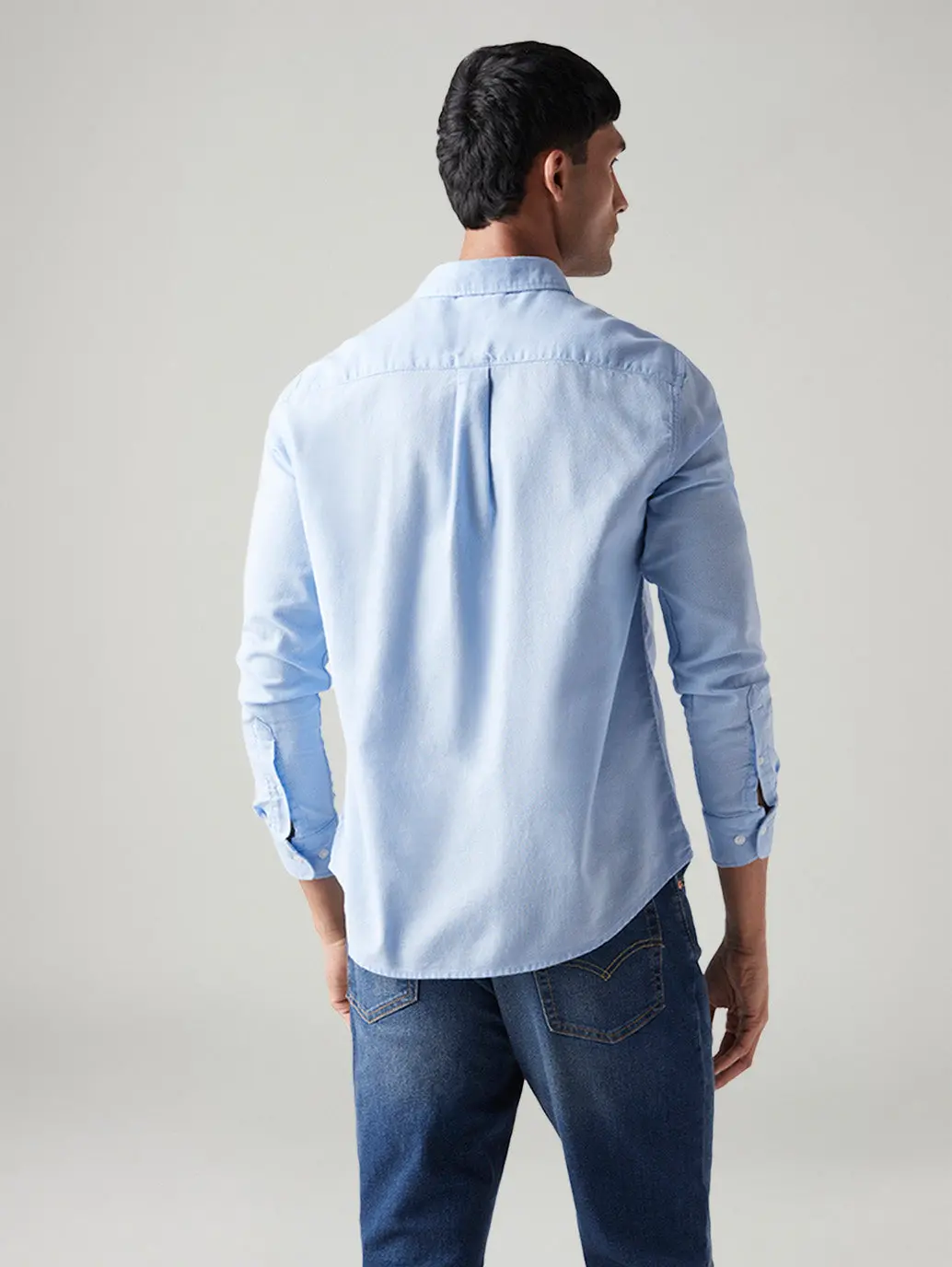 Men's Solid Slim Fit Oxford Shirt 3