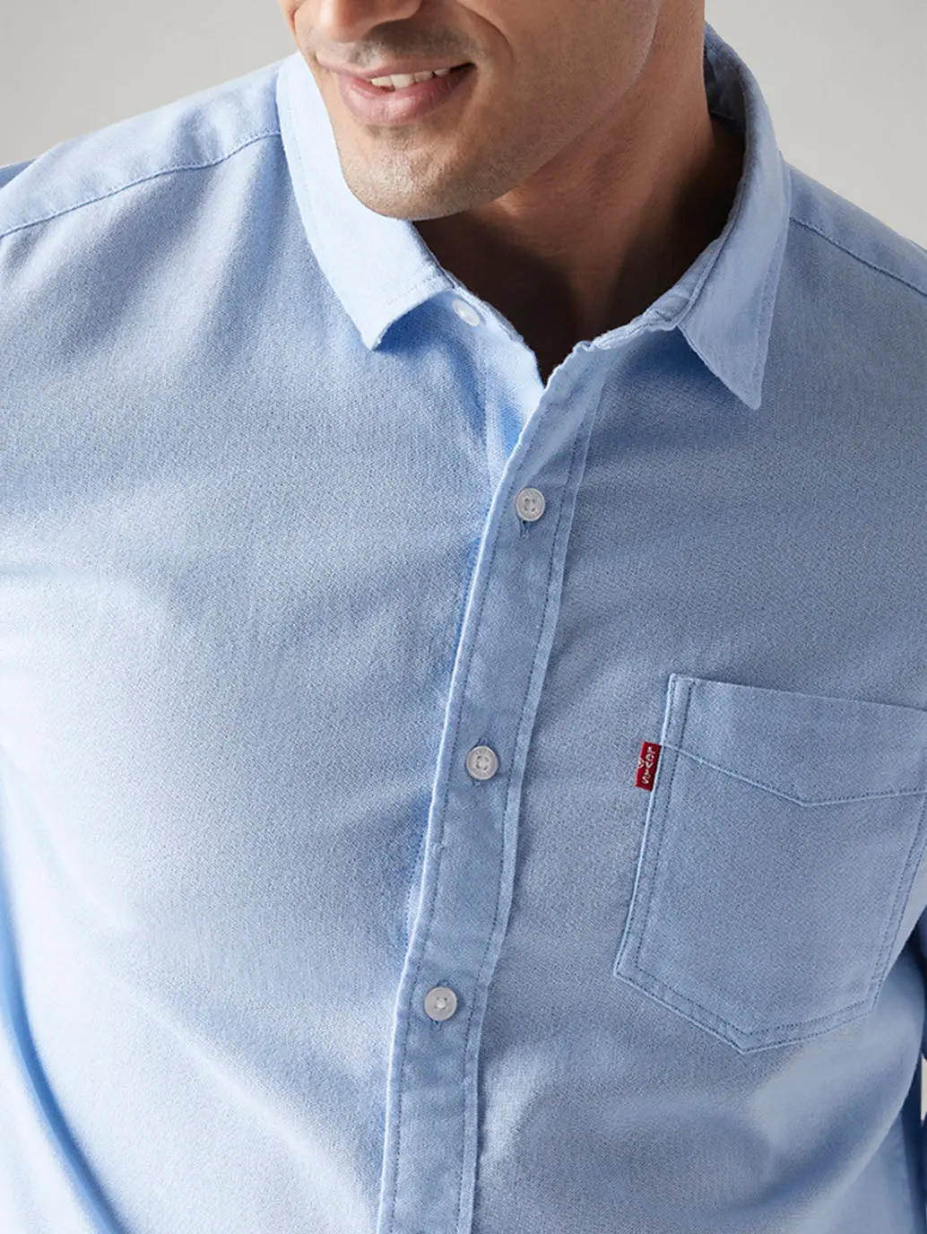 Men's Solid Slim Fit Oxford Shirt 4
