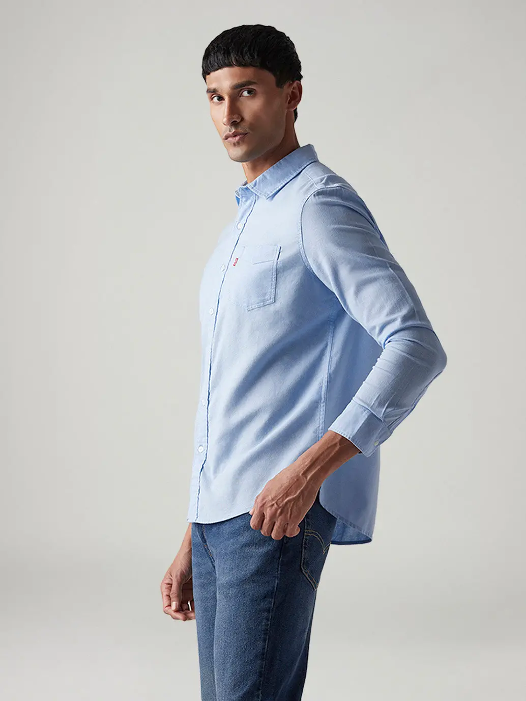 Men's Solid Slim Fit Oxford Shirt 5