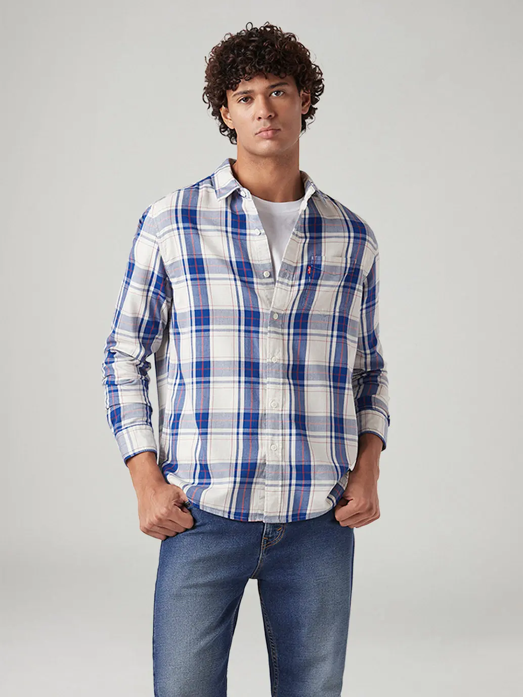 Men's Checkered Slim Fit Shirt 1