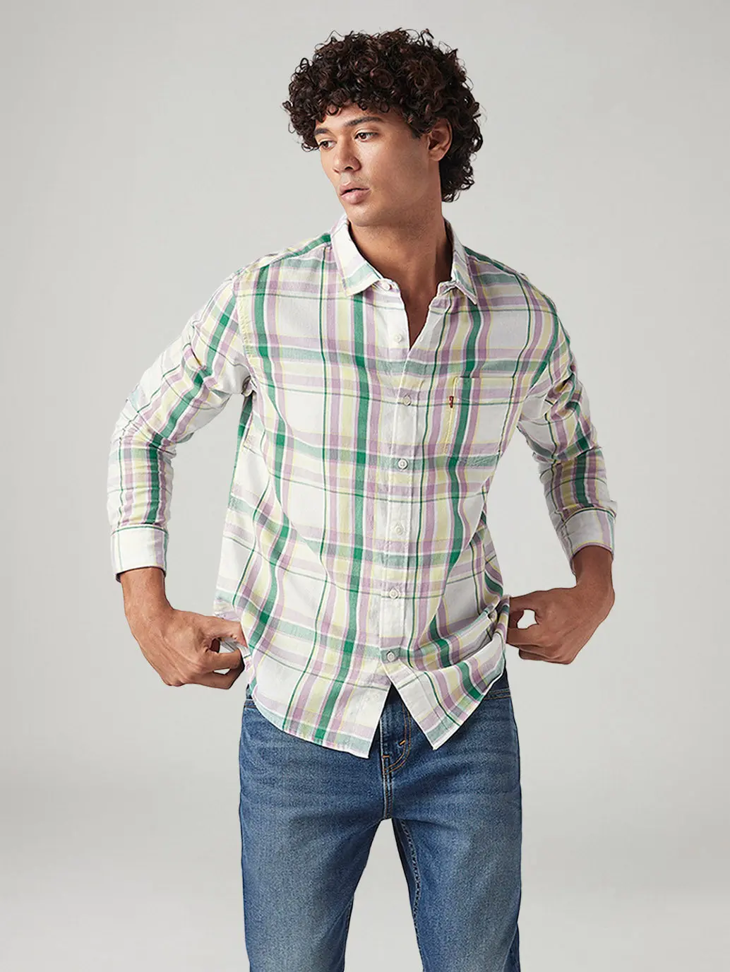 Men's Checkered Slim Fit Shirt 1