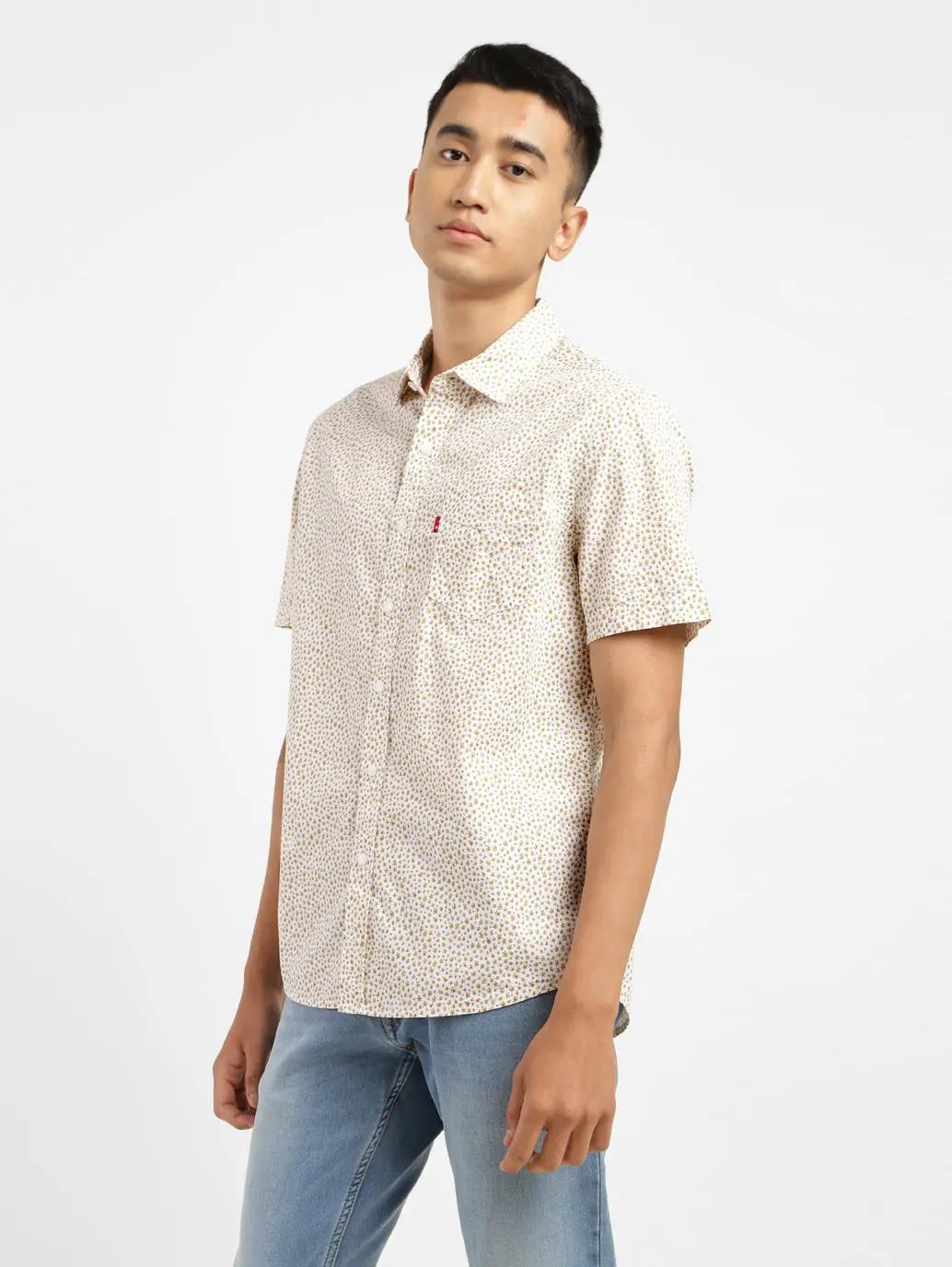 Men's Floral Print Slim Fit Shirt 4
