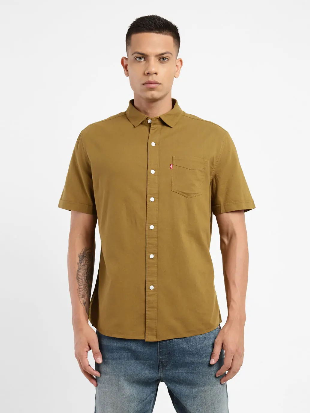 Men's Solid Slim Fit Shirt 1