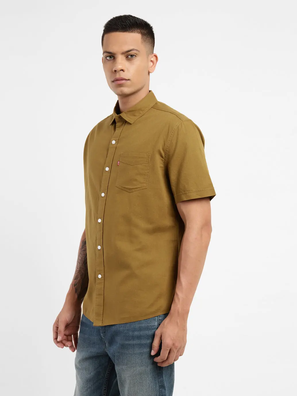Men's Solid Slim Fit Shirt 4
