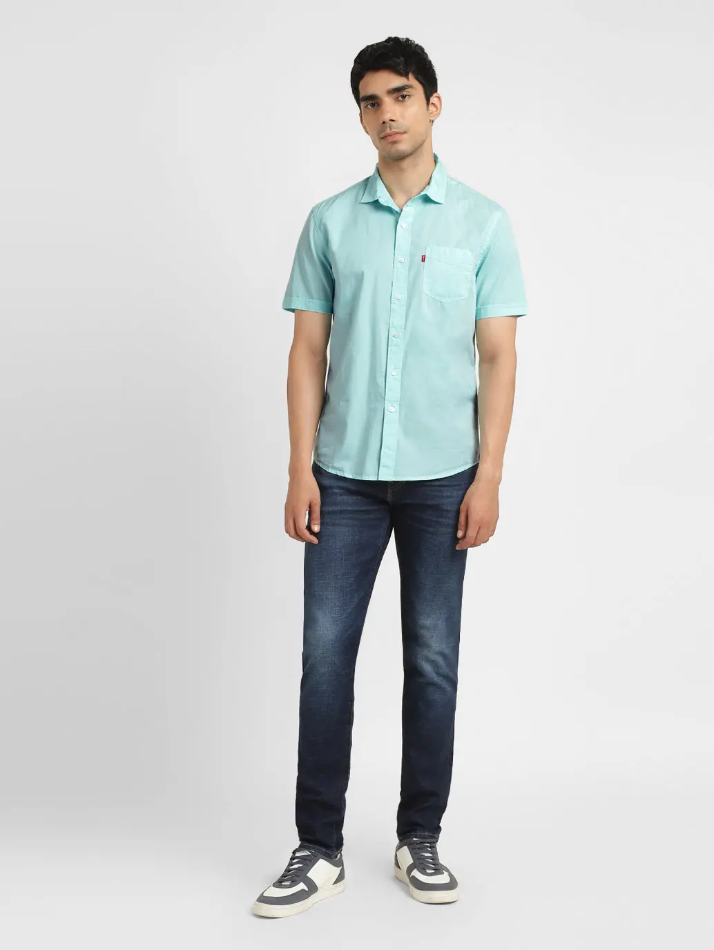 Men's Brand Logo Slim Fit Shirt 1