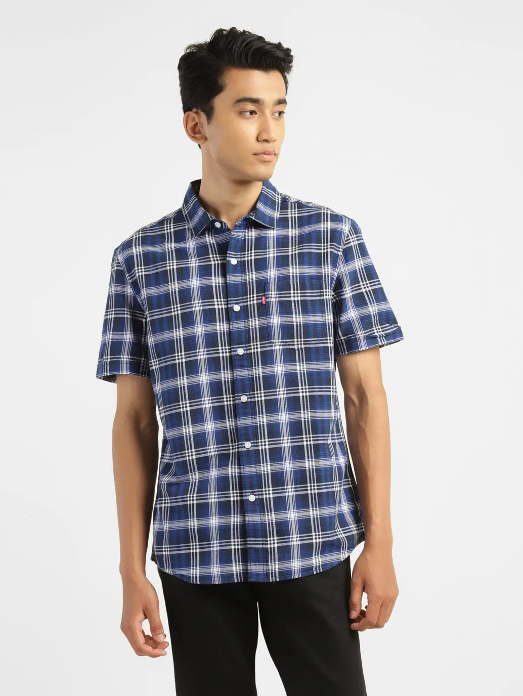 Men's Chekered Slim Fit Shirts 1
