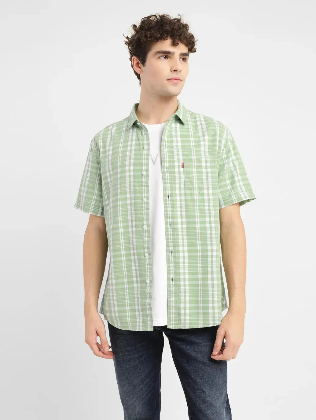 Men's Checkered Slim Fit Shirt 1