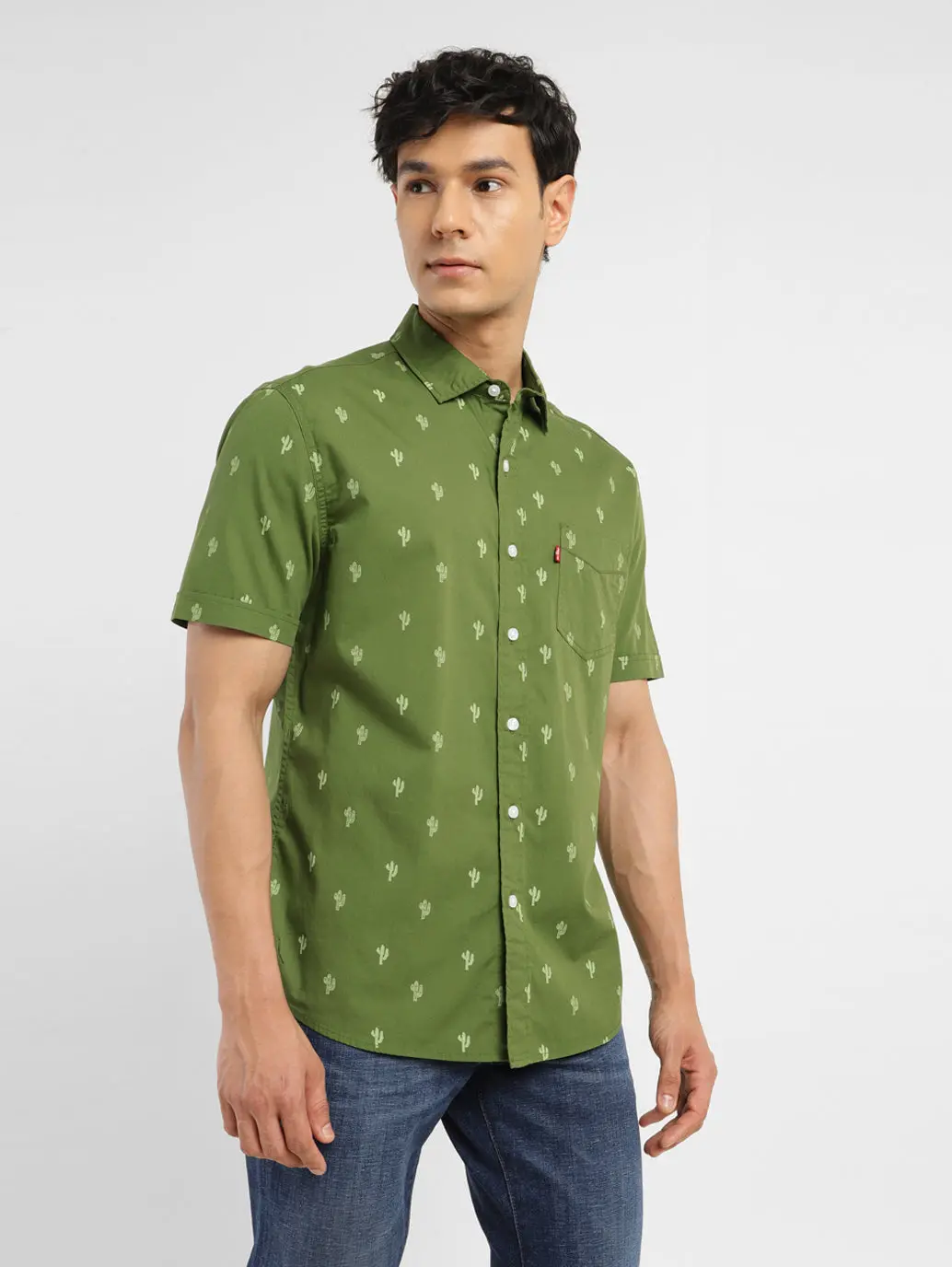 Men's All Over Printed Slim Fit Shirt 1