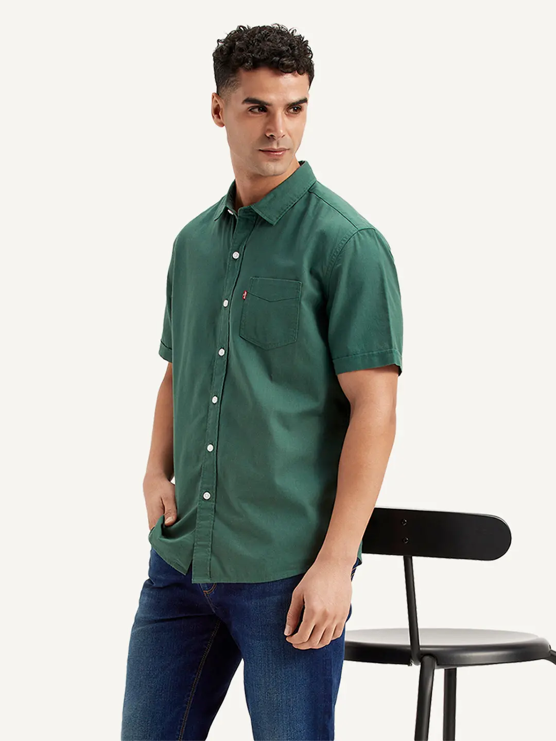 Men's Solid Slim Fit Shirt 1