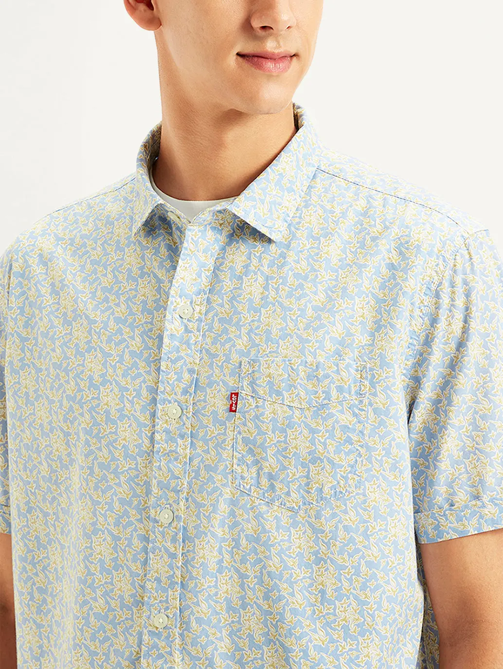 Men's Floral Print Slim Fit Shirt 4