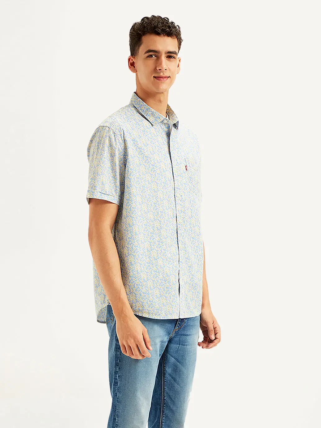 Men's Floral Print Slim Fit Shirt 5