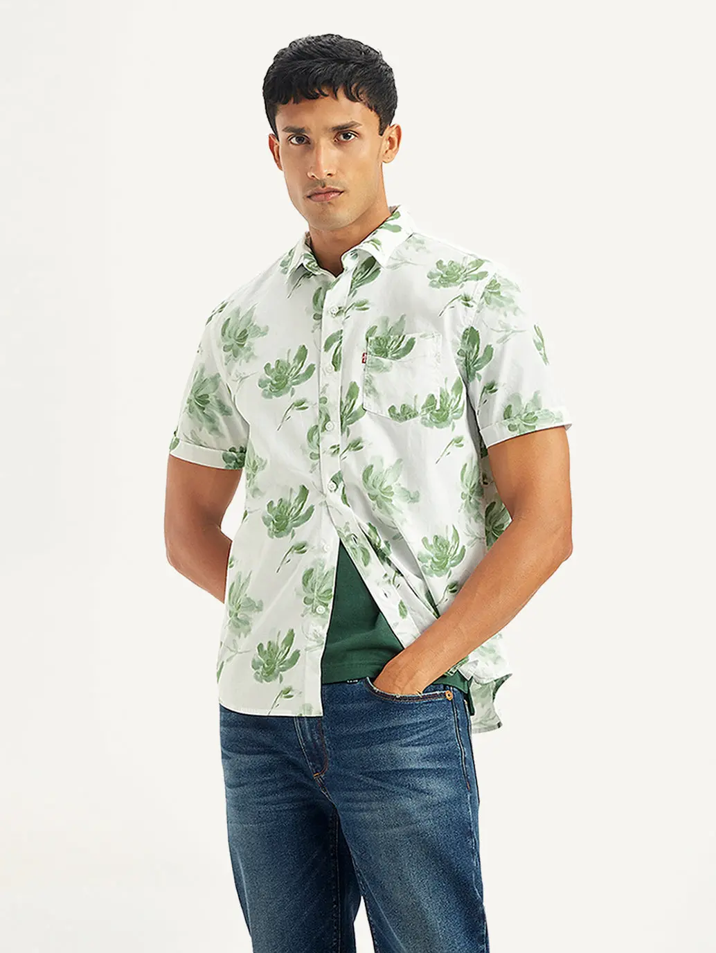 Men's Floral Slim Fit Shirt 1