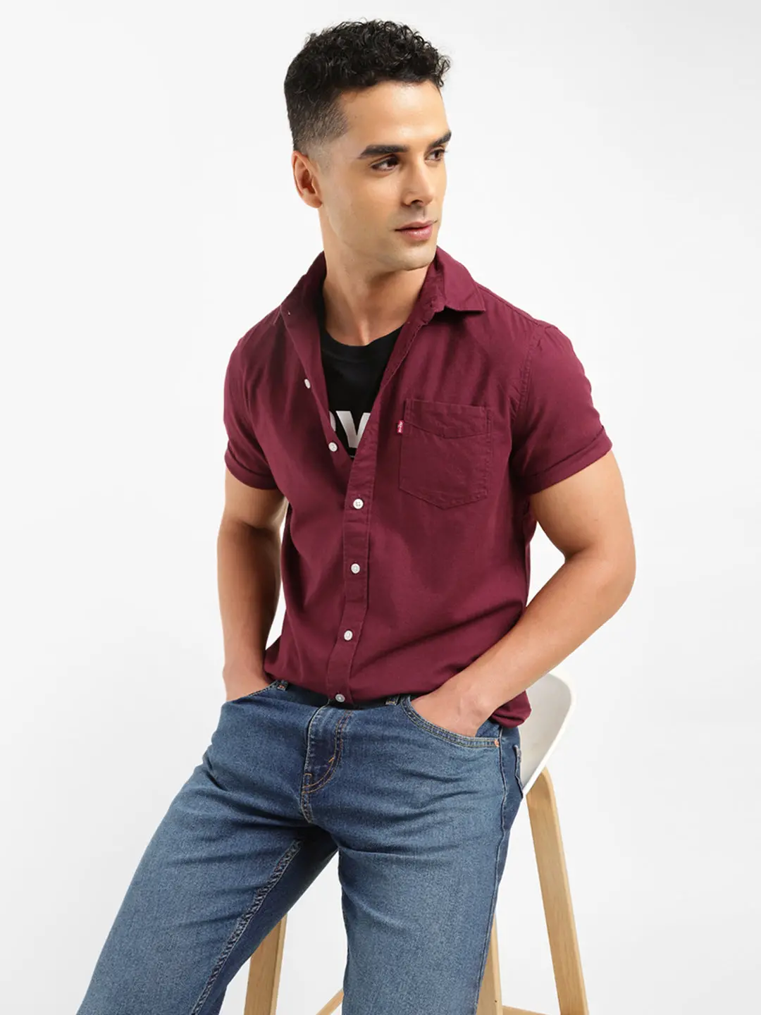 Men's Solid Slim Fit Shirt 1