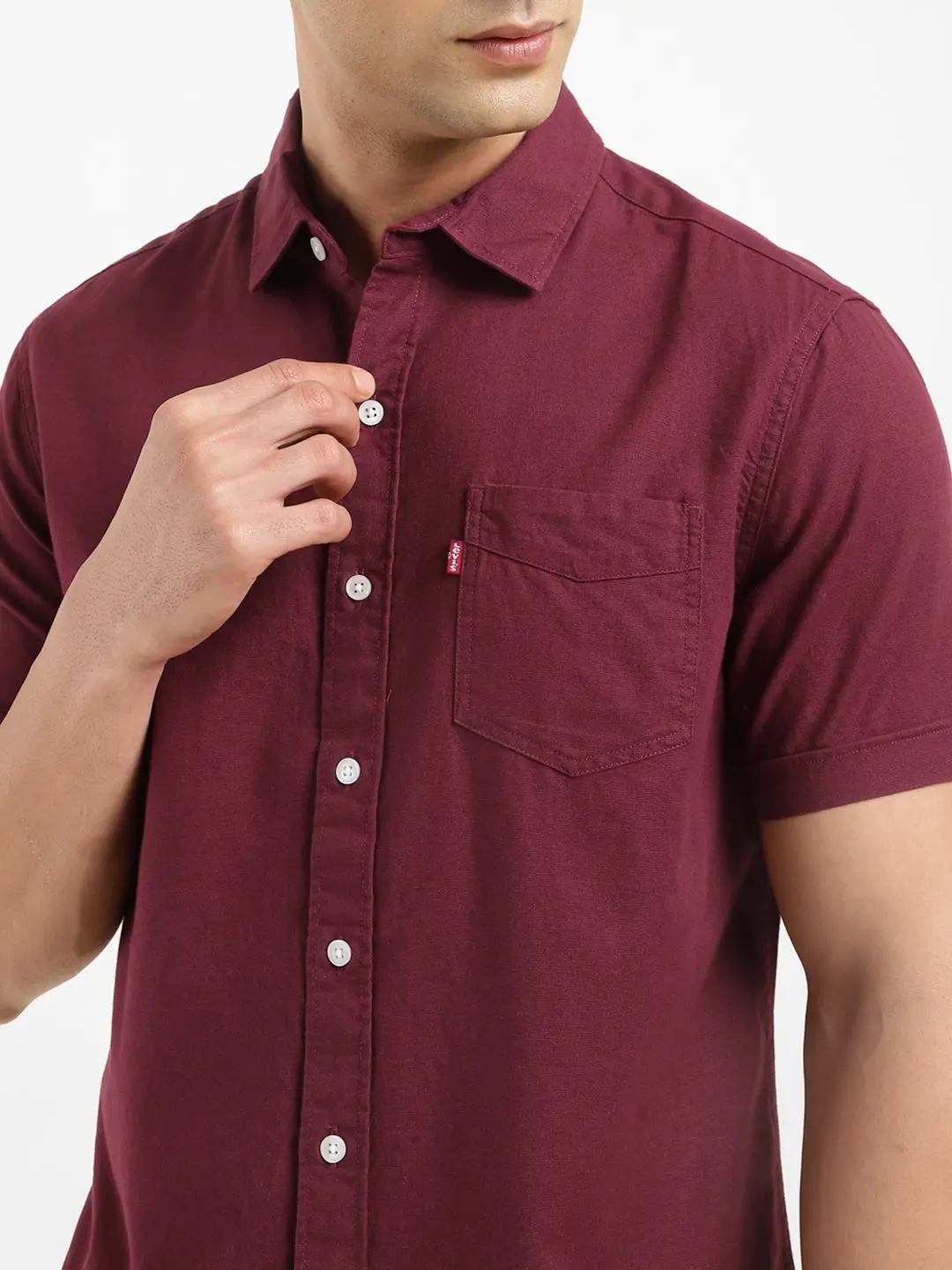 Men's Solid Slim Fit Shirt 5
