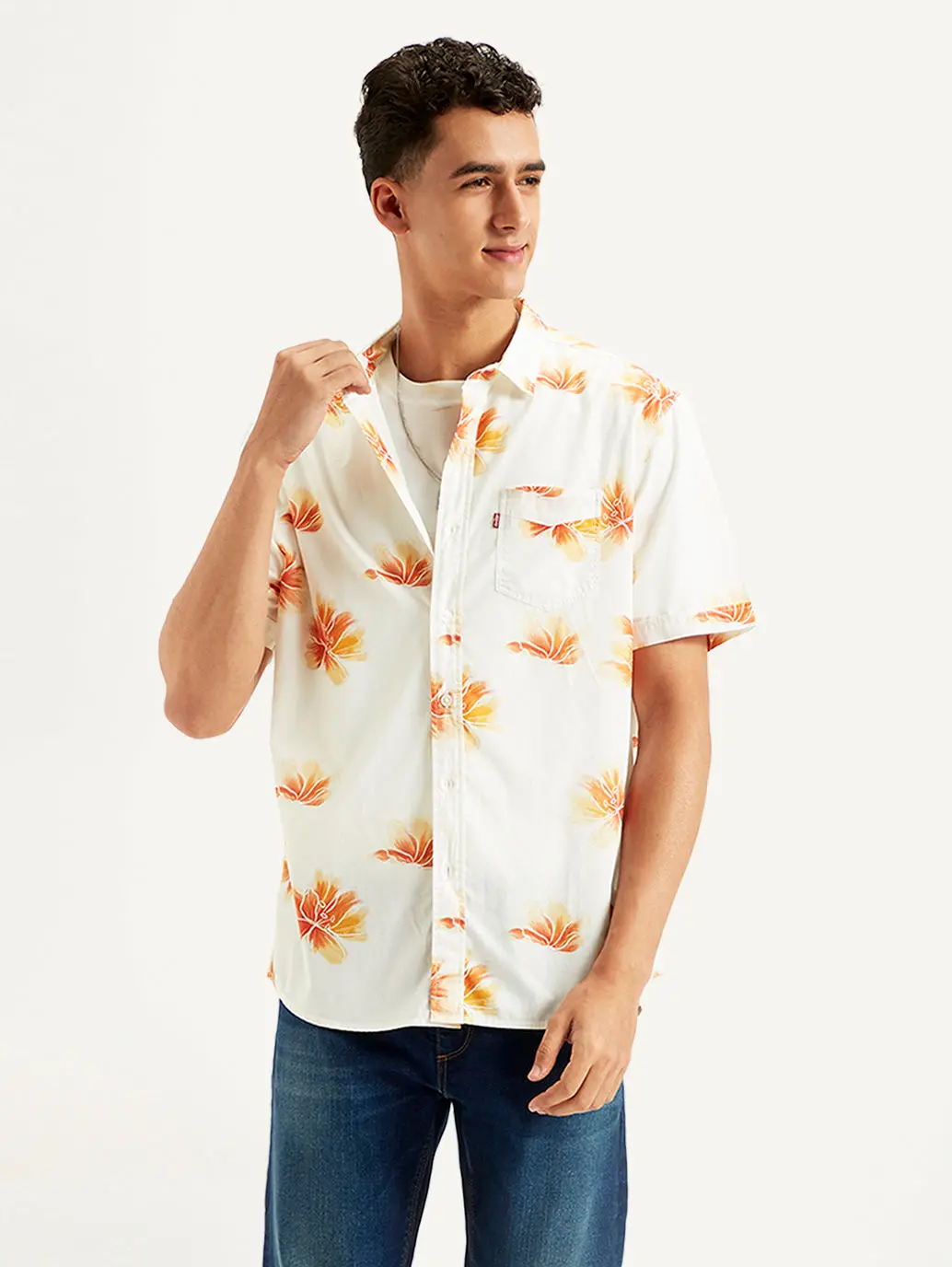 Men's All Over Printed Slim Fit Shirt 1
