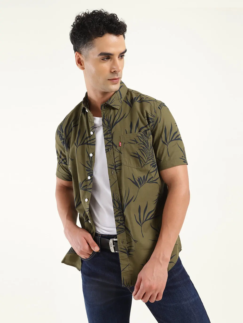 Men's All Over Printed Slim Fit Shirt 1